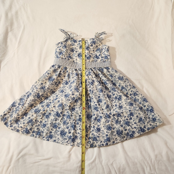 Ralph Lauren Blue White Floral Dress and Bloomer Set - Picture 5 of 7